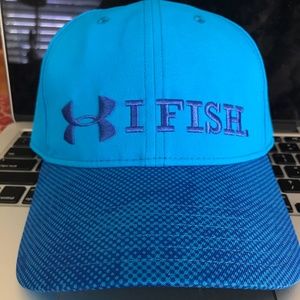 Under Armour Fitted Fishing hat L/XL BLue